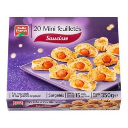 mini feuilletes saucisse x20 belle france