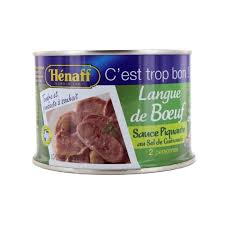 plat cuisiné langue de bœuf sauce piquante henaff la boite de 410 g