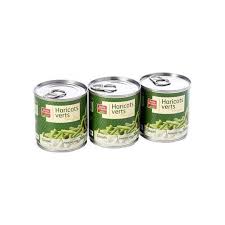 lot de 3 1x4 200g haricots verts coupes tres fins belle france