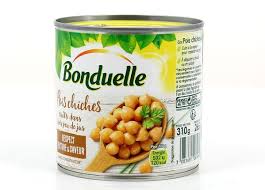 pois chiches boîte 1/2 bonduelle 310g