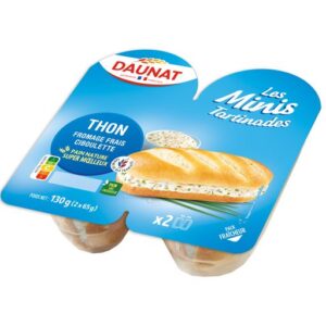 daunat sandwich tartinade mini thon 130g