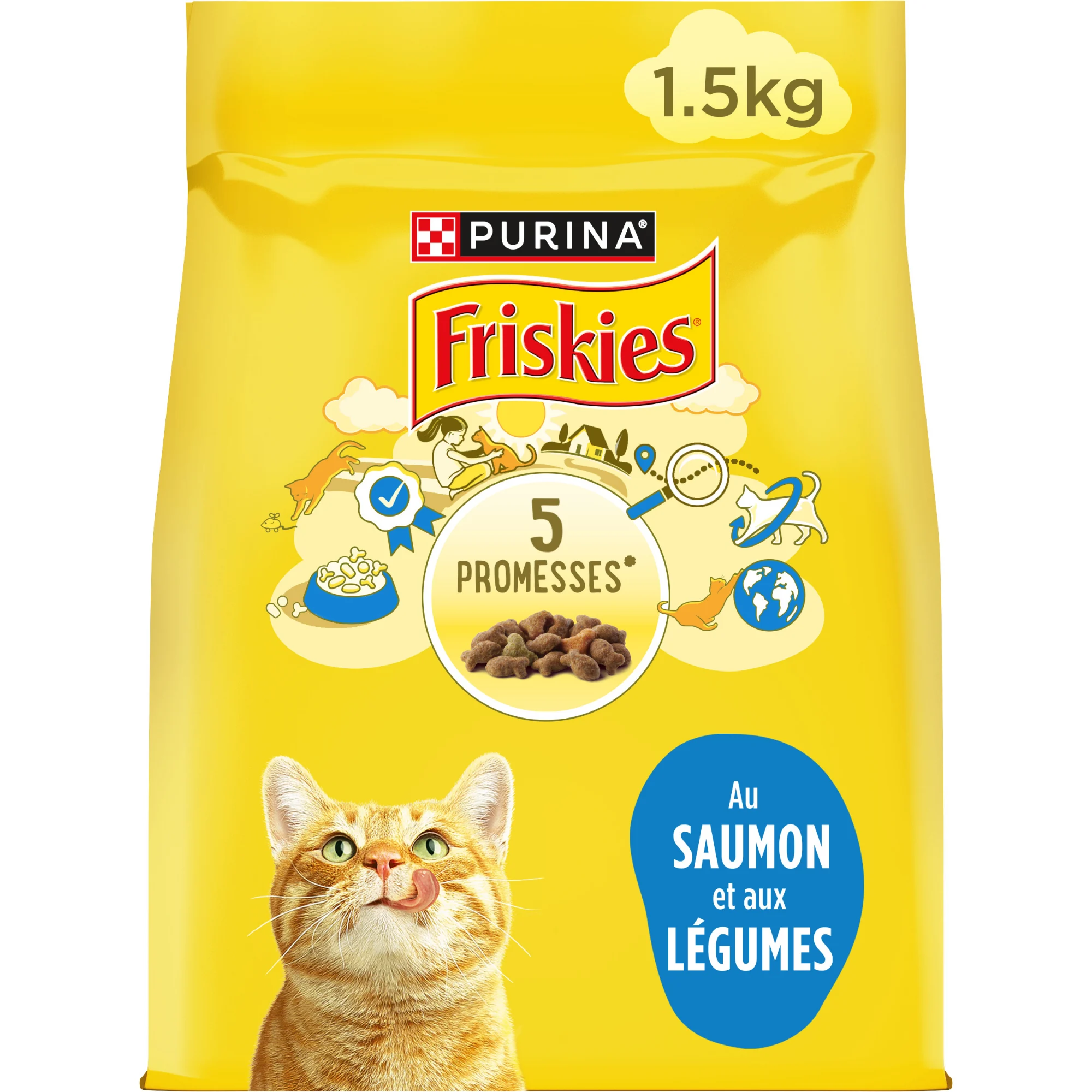 friskies chat au saumon et légumes 1.5kg friskies chat au saumon et légumes 1.5kg